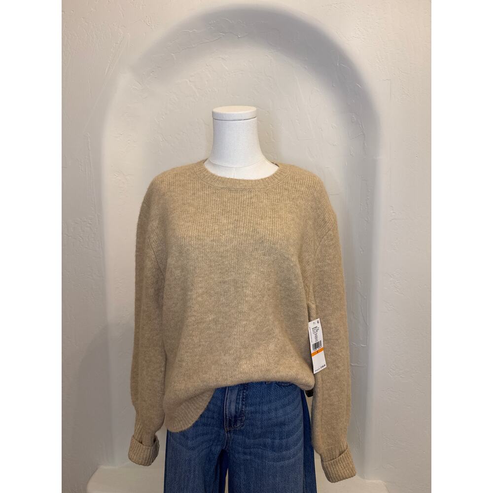 Karen Kane Cozy Blouson Sleeve Sweater – Size Small (Oatmeal)